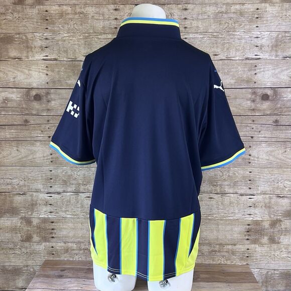 Manchester City Size XXL 24’ 25’ Away kit Jersey Blue and Yellow Puma New - Picture 6 of 15